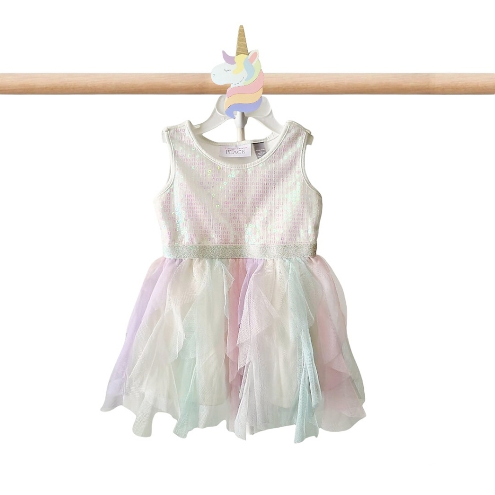 Children place sequin Tutu Dress